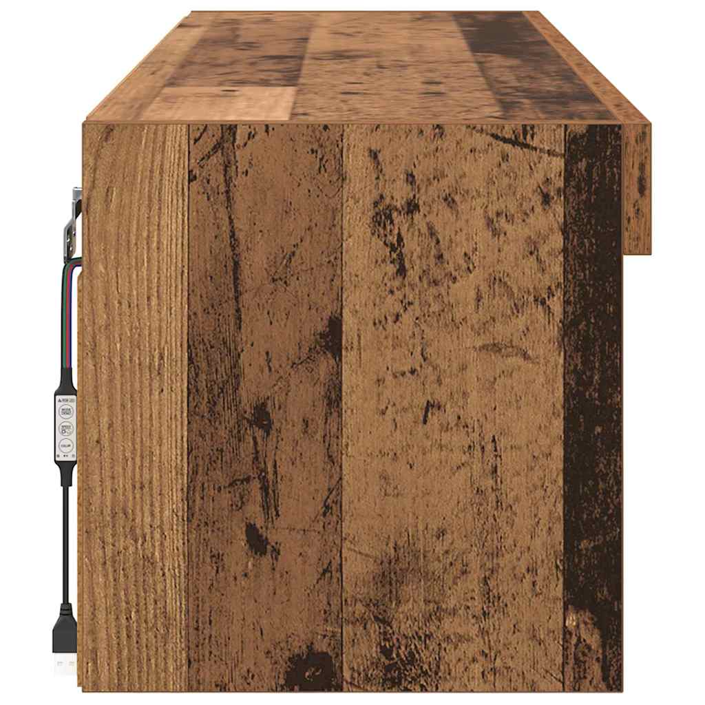 vidaXL TV Cabinet Set Old Wood 100 x 30 x 30 cm Engineered Wood