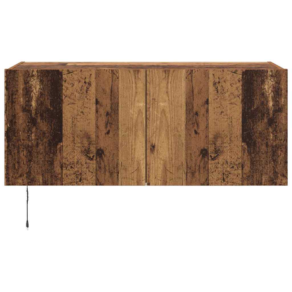 vidaXL TV Wall Cabinet Old Wood 100 x 35 x 41 cm Engineered Wood