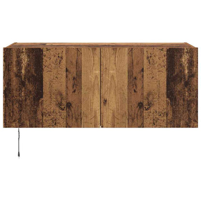 vidaXL TV Wall Cabinet Old Wood 100 x 35 x 41 cm Engineered Wood