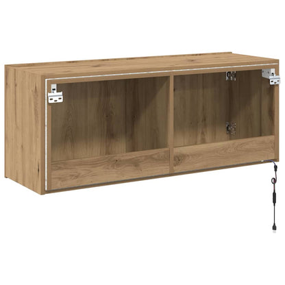 vidaXL TV Wall Cabinet Artisan Oak Engineered Wood