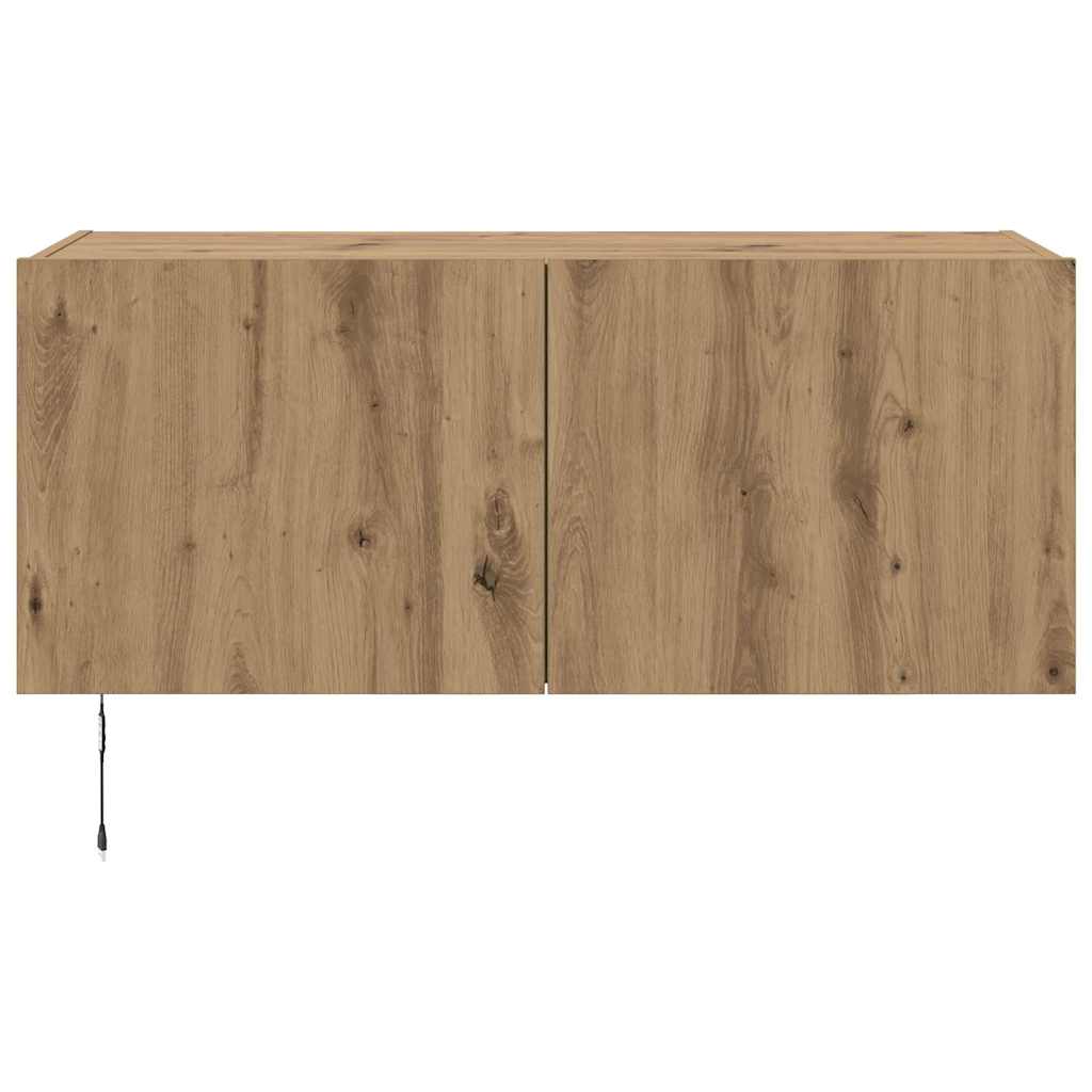 vidaXL TV Wall Cabinet Artisan Oak Engineered Wood