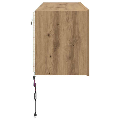 vidaXL TV Wall Cabinet Artisan Oak Engineered Wood