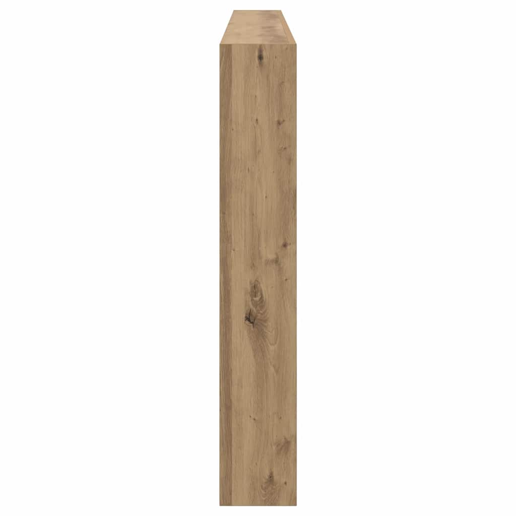 vidaXL Headboard Artisan Oak 200 x 17 x 102 cm Engineered Wood