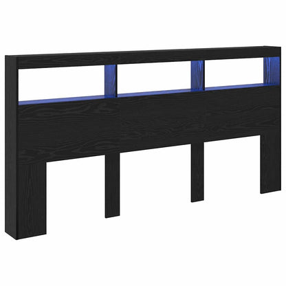 vidaXL Headboard Black Oak Engineered Wood