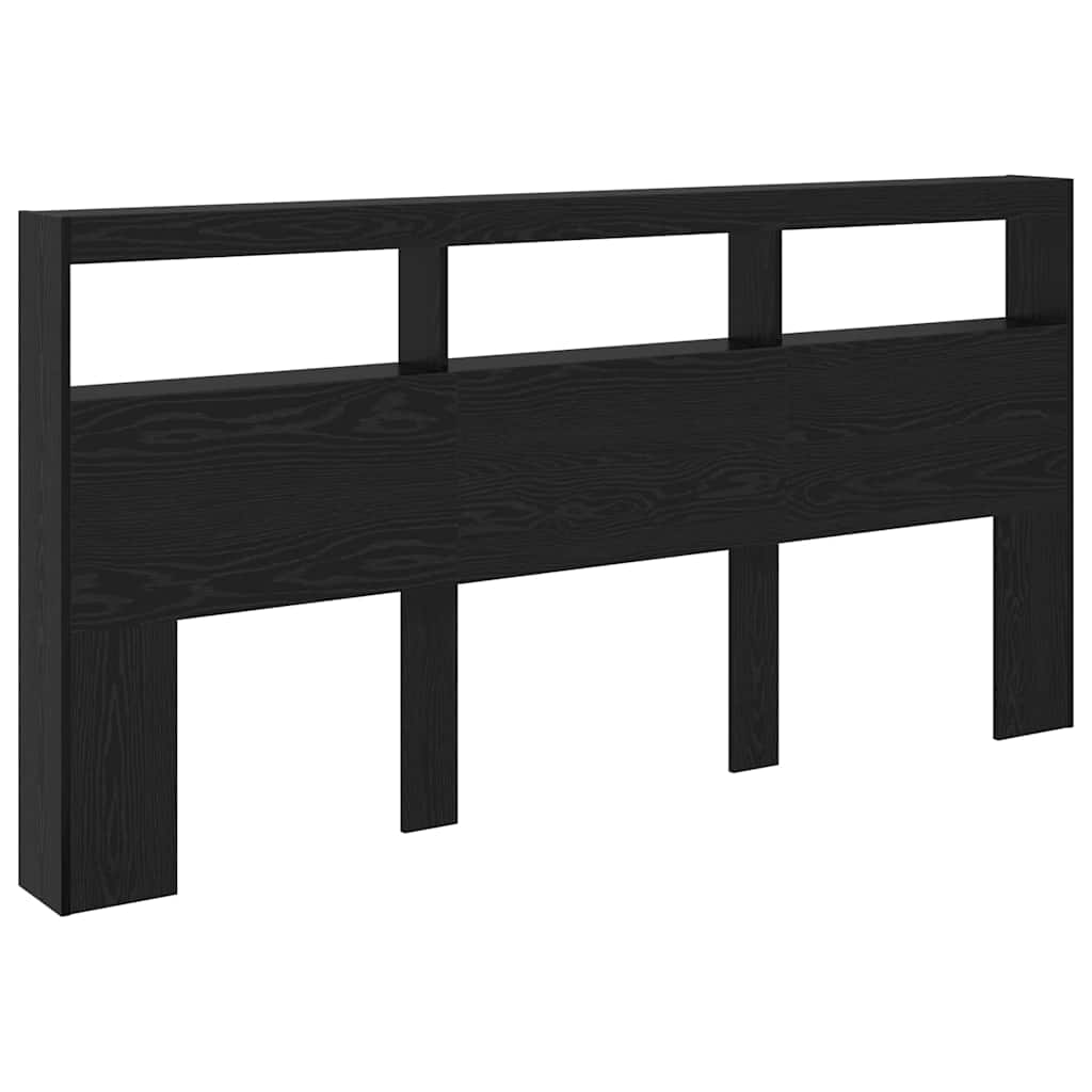 vidaXL Headboard Black Oak Engineered Wood