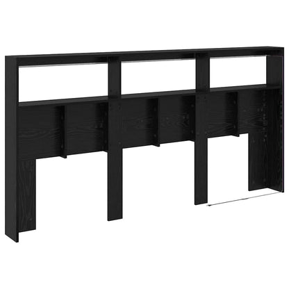 vidaXL Headboard Black Oak Engineered Wood