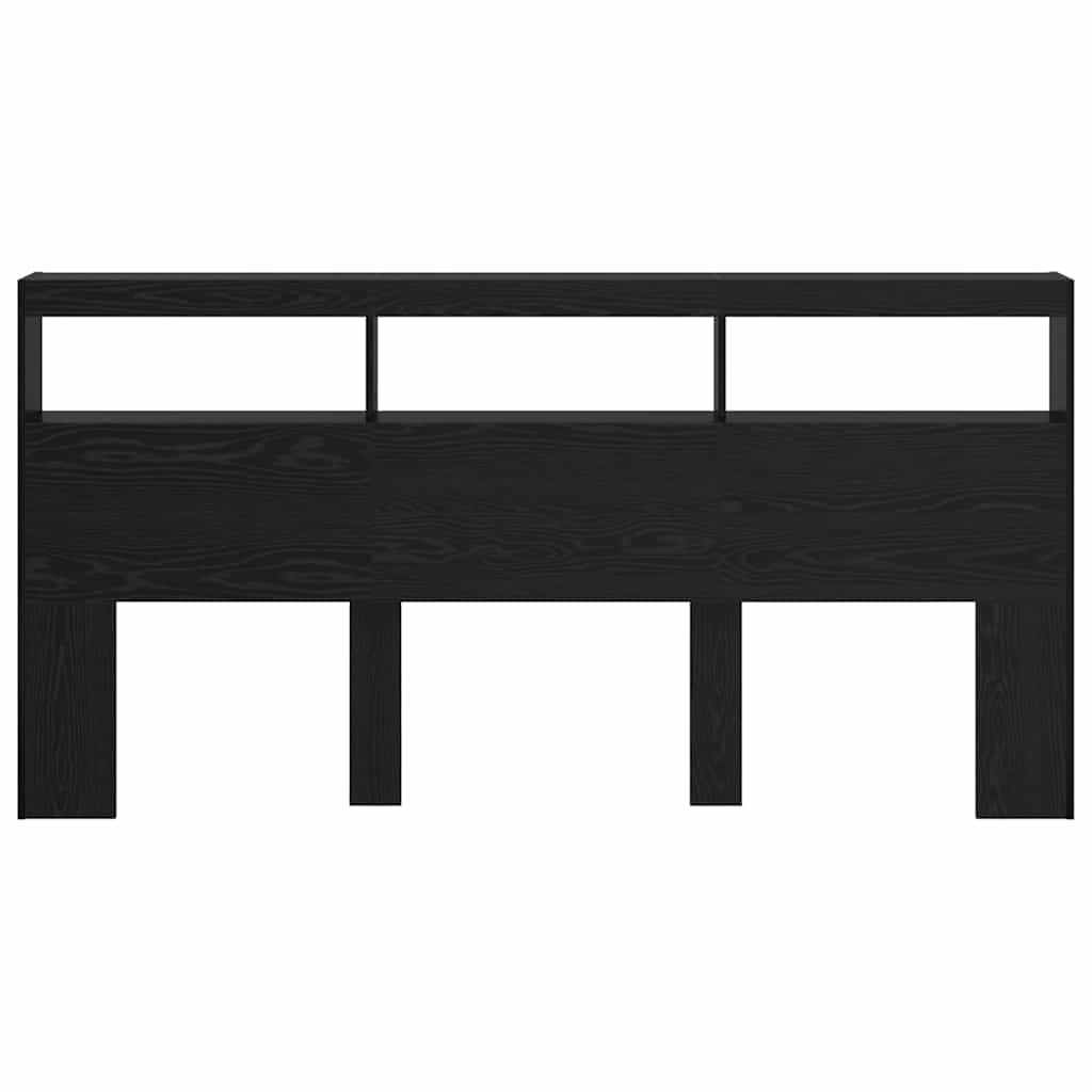vidaXL Headboard Black Oak Engineered Wood