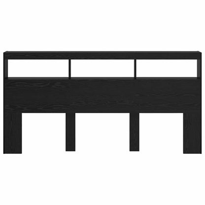 vidaXL Headboard Black Oak Engineered Wood