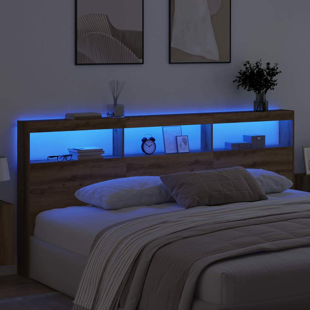 vidaXL Headboard Artisan Oak Engineered Wood