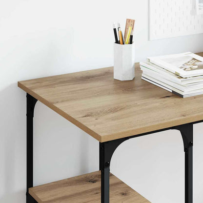 vidaXL Desk Artisan Oak Engineered Wood 140 x 50 x 75 cm