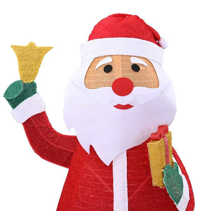 vidaXL Christmas Santa Claus Warm White 100 x 180 cm Fabric