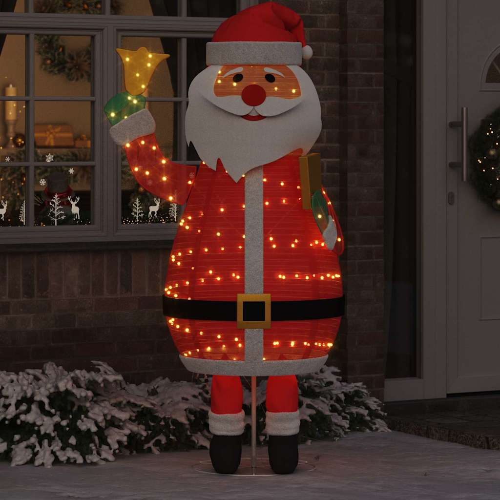 vidaXL Christmas Santa Claus Warm White 100 x 180 cm Fabric