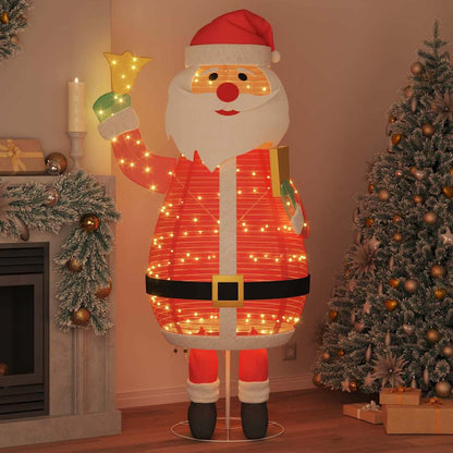 vidaXL Christmas Santa Claus Warm White 100 x 180 cm Fabric