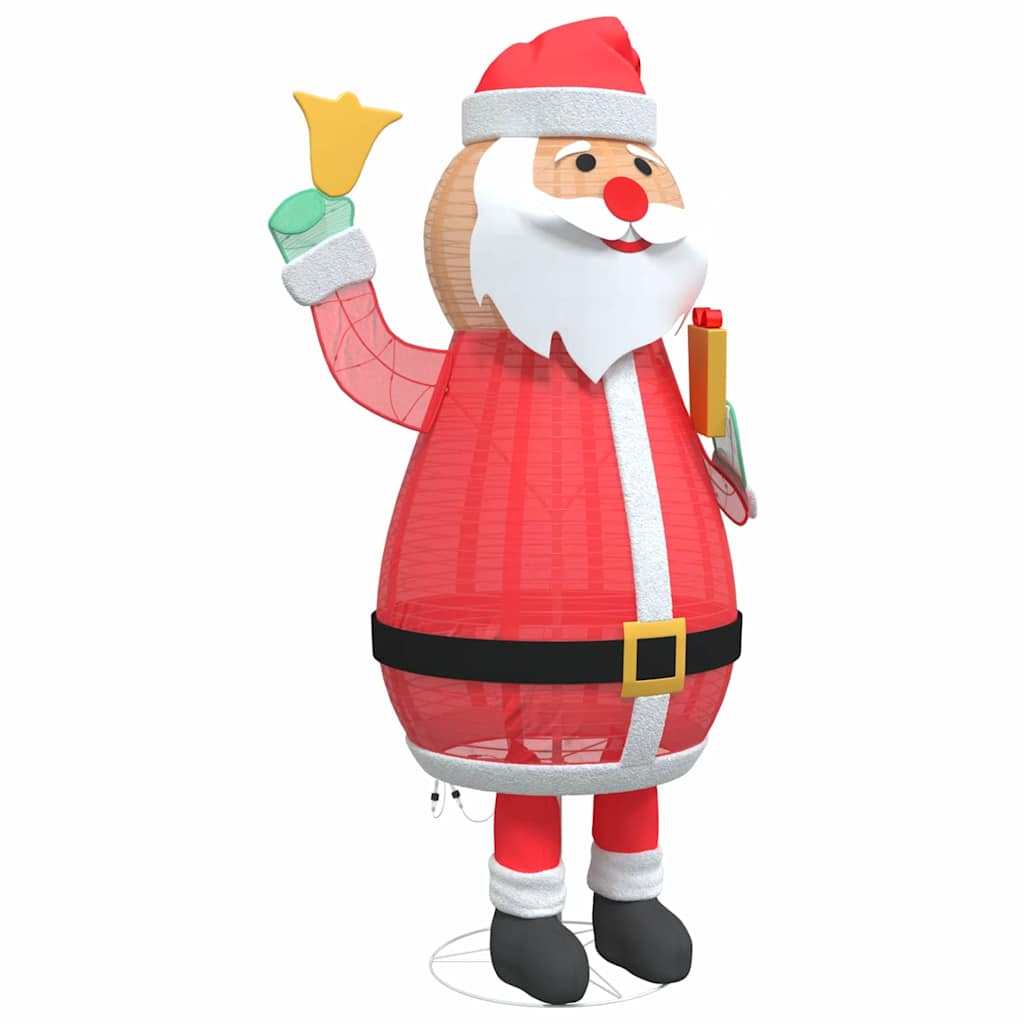 vidaXL Christmas Santa Claus Warm White 100 x 180 cm Fabric