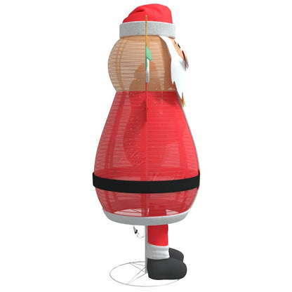 vidaXL Christmas Santa Claus Warm White 100 x 180 cm Fabric