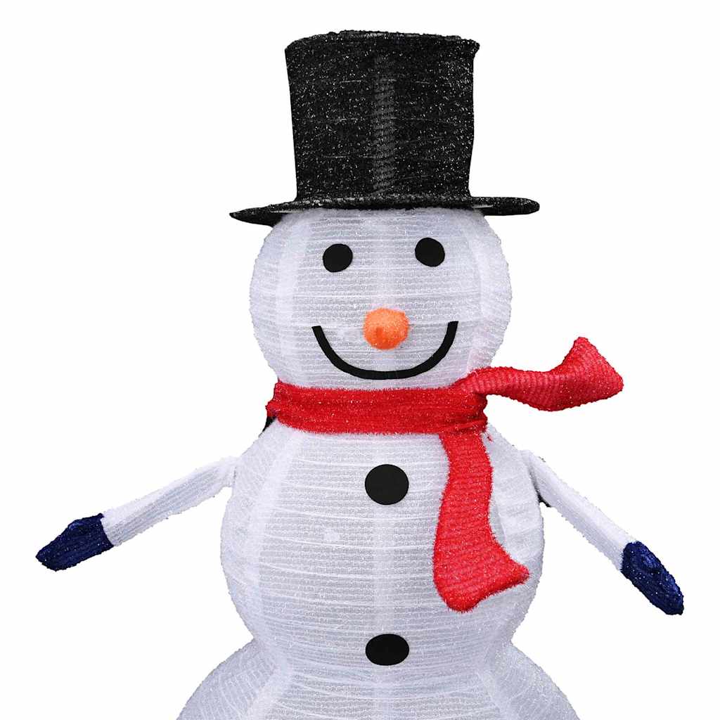 vidaXL Christmas Snowman Family with 270 LEDs 3 pcs Warm White Fabric