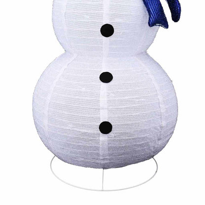 vidaXL Christmas Snowman Family with 270 LEDs 3 pcs Warm White Fabric