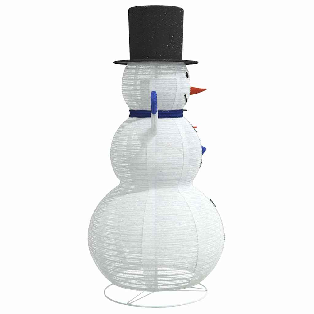vidaXL Christmas Snowman Family with 270 LEDs 3 pcs Warm White Fabric