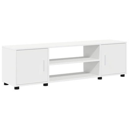 vidaXL TV Cabinet Set Wall-mounted 4 pcs White Engineered wood