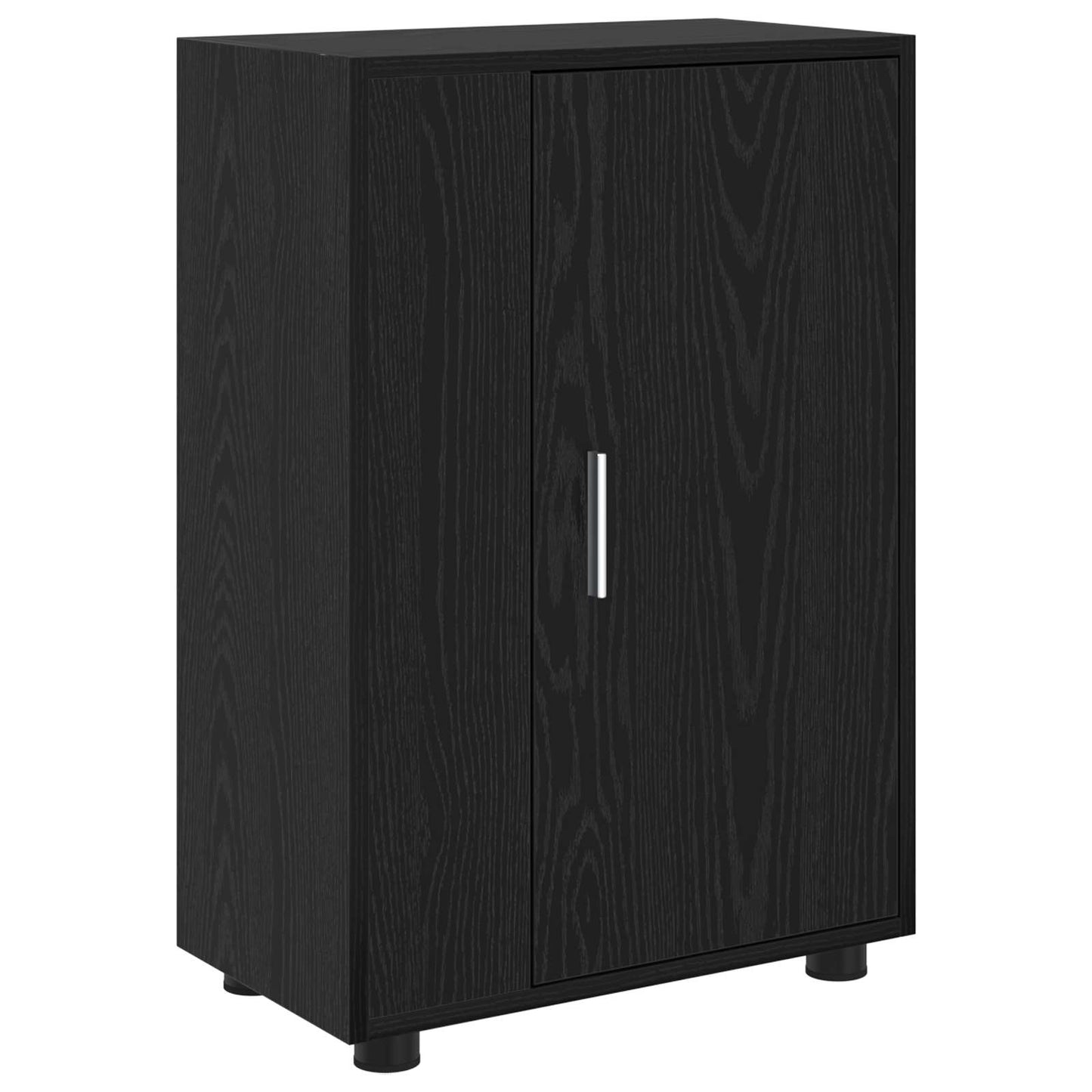 vidaXL TV Cabinet Set Wall-mounted 4 pcs Black Oak Engineered wood