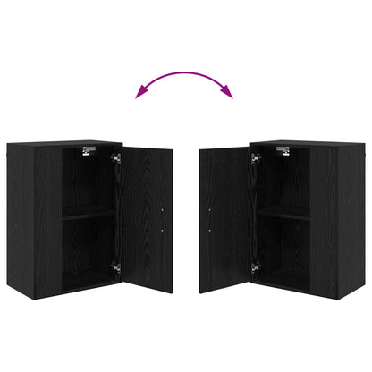 vidaXL TV Cabinet Set Wall-mounted 4 pcs Black Oak Engineered wood