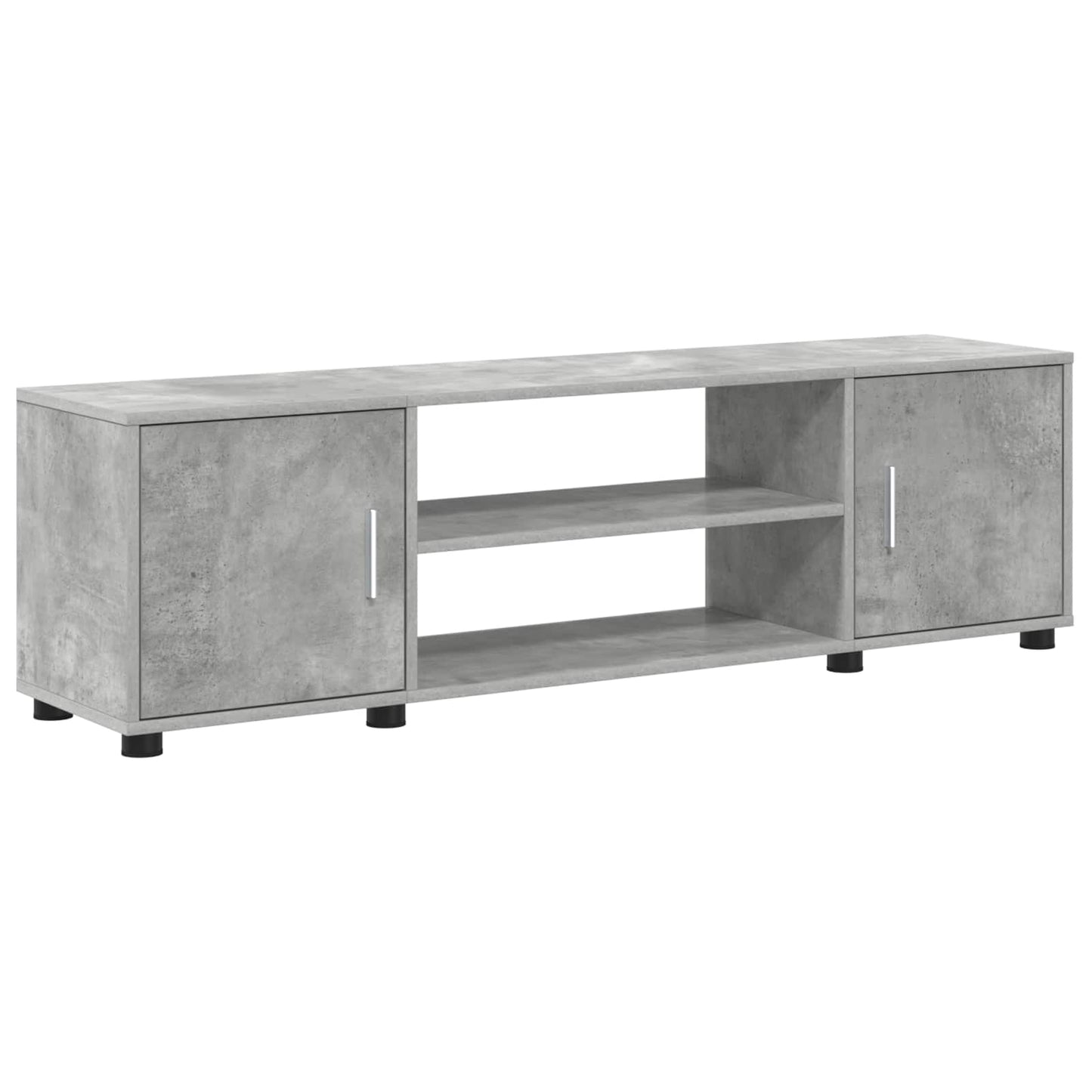 vidaXL TV Cabinet Set Wall-mounted 4 pcs Concrete Grey Engineered wood