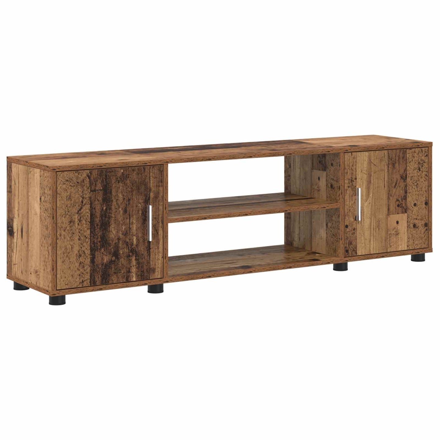 vidaXL TV Cabinet Set Wall-mounted 4 pcs Old Wood Engineered wood