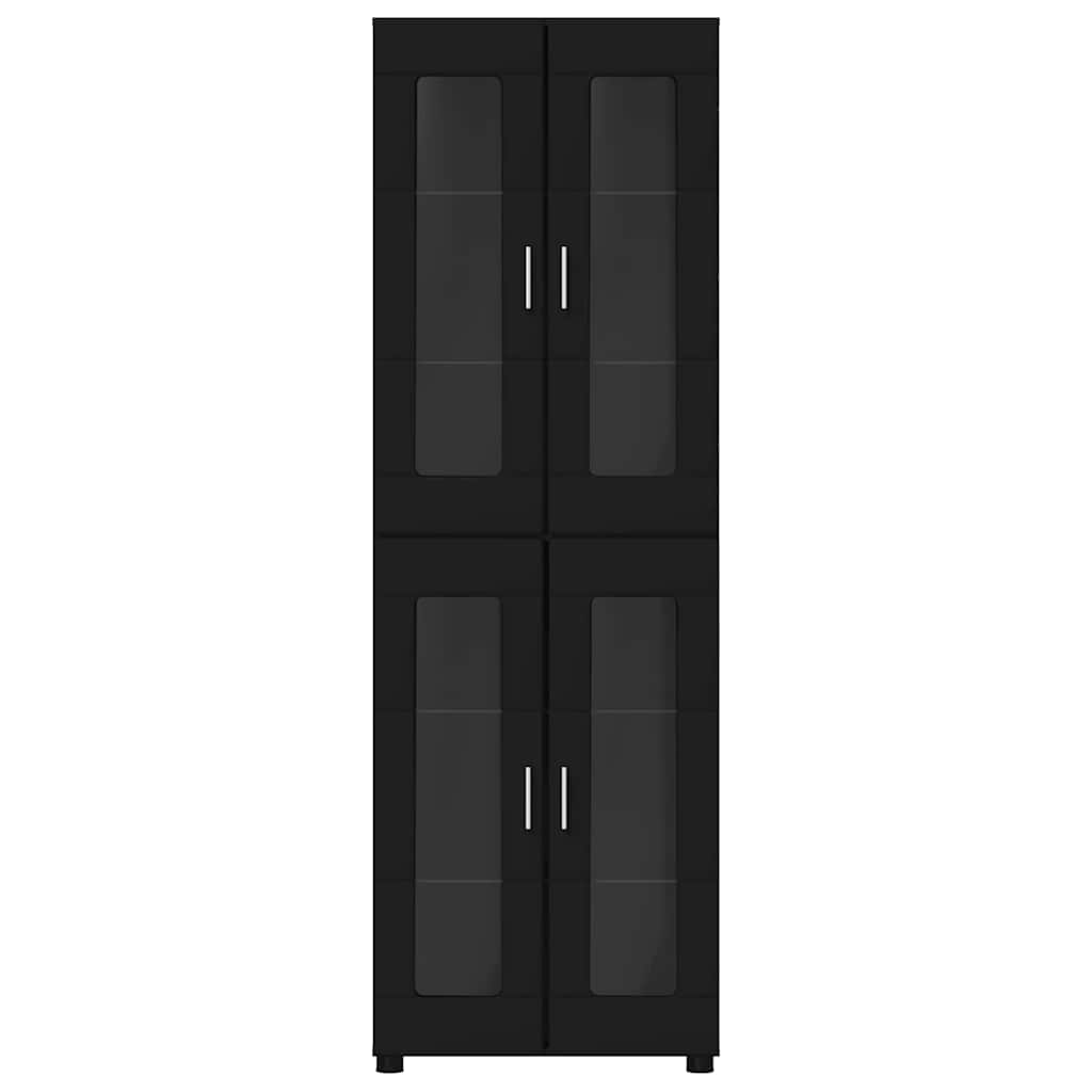 vidaXL Highboard FLORIN Black 60 x 35 x 182 cm Engineered Wood