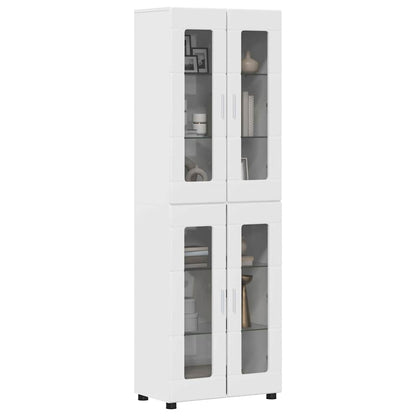 vidaXL Highboard FLORIN 60 x 35 x 182 cm High Gloss White