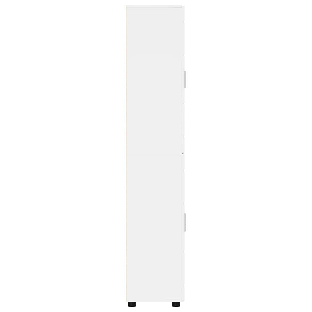 vidaXL Highboard FLORIN 60 x 35 x 182 cm High Gloss White