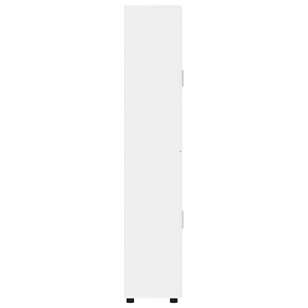 vidaXL Highboard FLORIN 60 x 35 x 182 cm White Engineered Wood