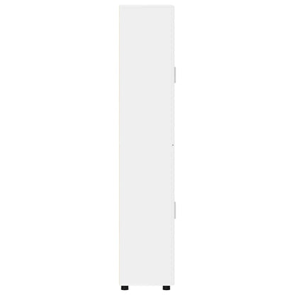 vidaXL Highboard FLORIN 60 x 35 x 182 cm White Engineered Wood