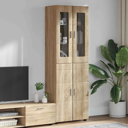 vidaXL Highboard FLORIN 60 x 35 x 182 cm Sonoma Oak Engineered Wood