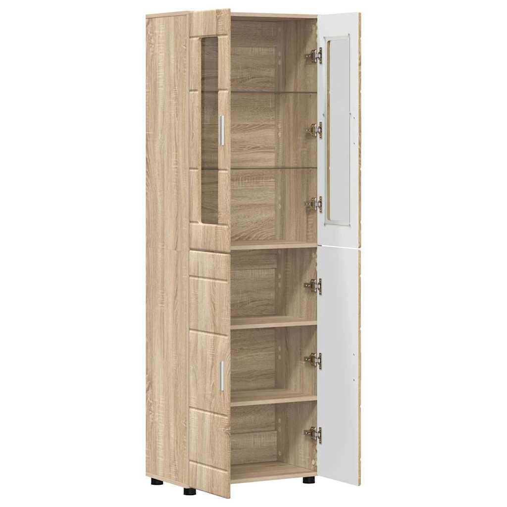 vidaXL Highboard FLORIN 60 x 35 x 182 cm Sonoma Oak Engineered Wood