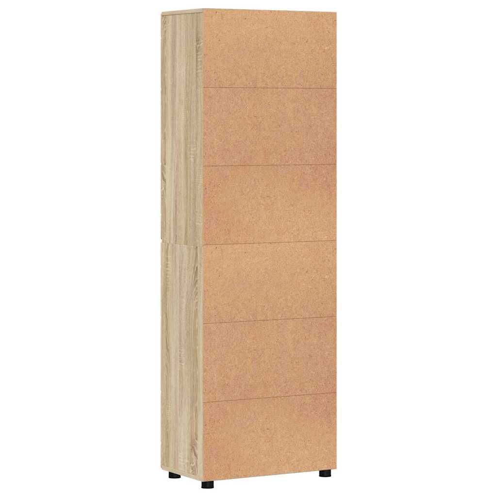 vidaXL Highboard FLORIN 60 x 35 x 182 cm Sonoma Oak Engineered Wood