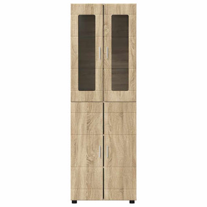 vidaXL Highboard FLORIN 60 x 35 x 182 cm Sonoma Oak Engineered Wood
