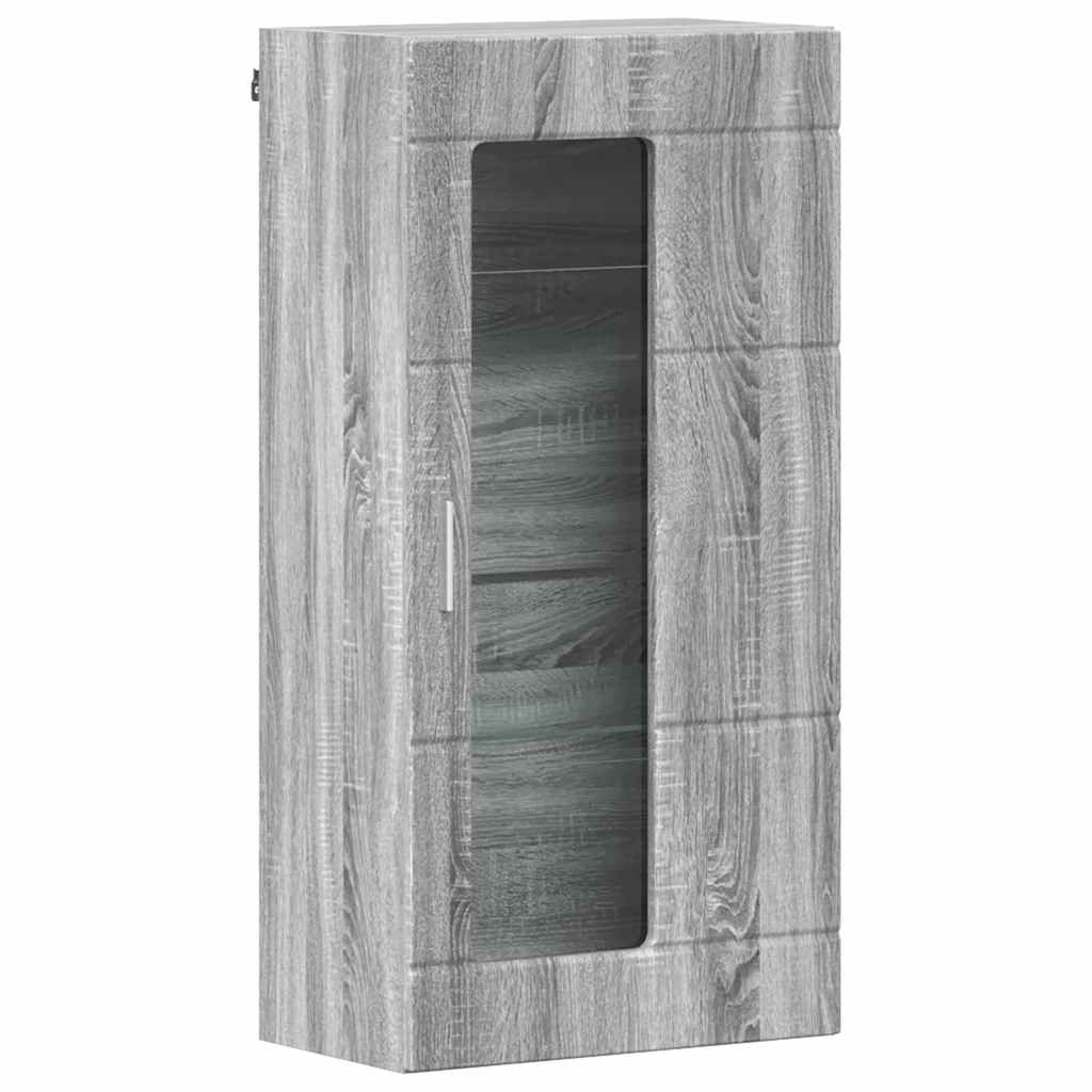 vidaXL TV Cabinet Set FLORIN 3 pcs Grey Sonoma Engineered Wood