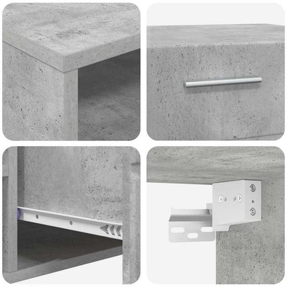 vidaXL TV Cabinet Set FLORIN 3 pcs Concrete Grey Engineered Wood