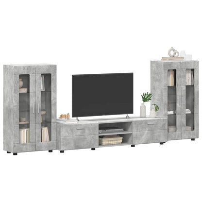 vidaXL TV Cabinet Set FLORIN 3 pcs Concrete Grey Engineered Wood