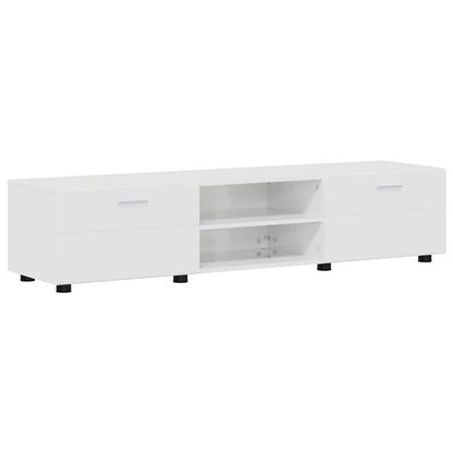 vidaXL TV Cabinet Set FLORIN 3 pcs High Gloss White Engineered Wood