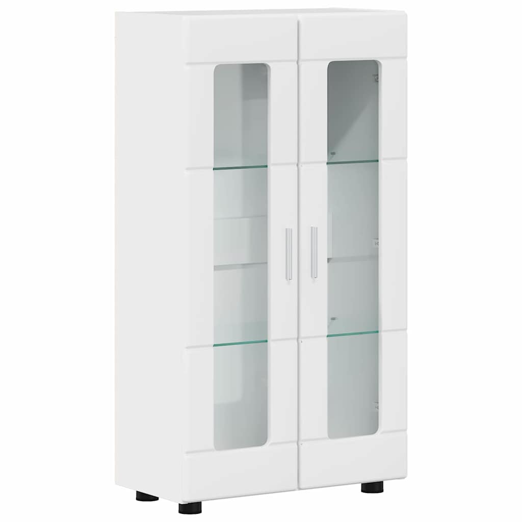 vidaXL TV Cabinet Set FLORIN 3 pcs High Gloss White Engineered Wood