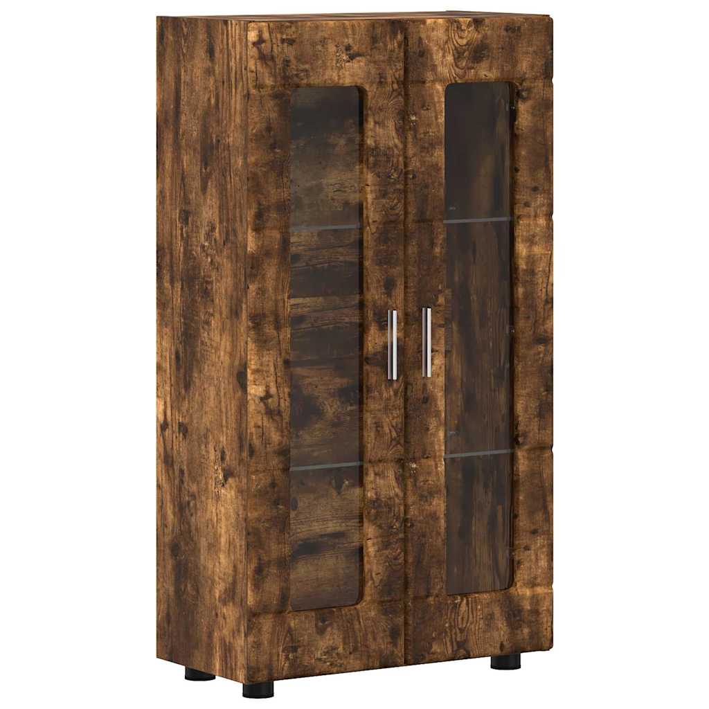 vidaXL TV Cabinet Set FLORIN 3 pcs Smoked Oak Engineered Wood