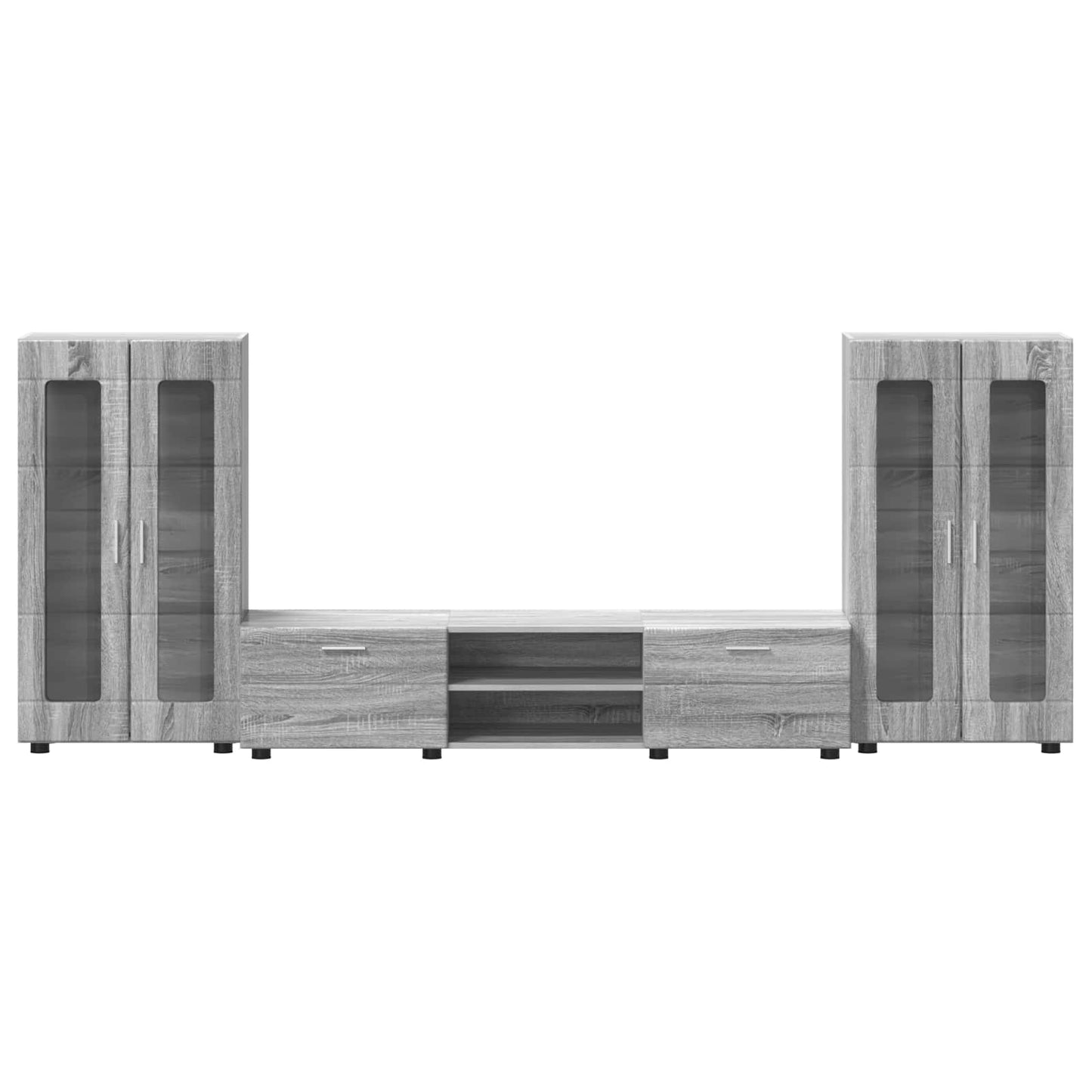 vidaXL TV Cabinet Set FLORIN 3 pcs Grey Sonoma Engineered Wood