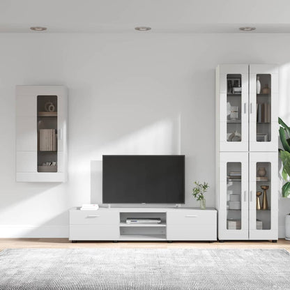 vidaXL TV Cabinet Set FLORIN 3 pcs White Engineered Wood