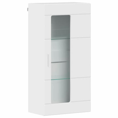 vidaXL TV Cabinet Set FLORIN 3 pcs High Gloss White Engineered Wood
