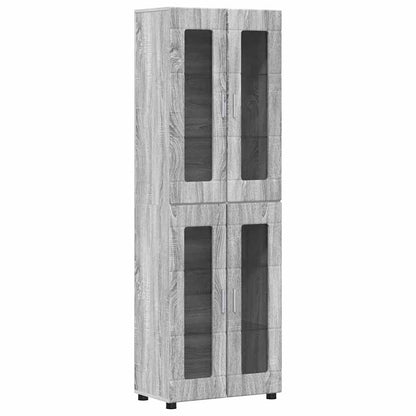vidaXL TV Cabinet Set FLORIN 3 pcs Grey Sonoma Engineered Wood
