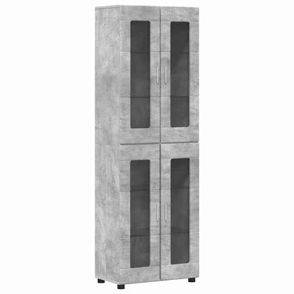 vidaXL TV Cabinet Set FLORIN 3 pcs Concrete Grey Engineered Wood