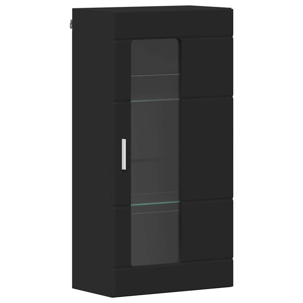 vidaXL TV Cabinet Set FLORIN 3 pcs Black Engineered Wood