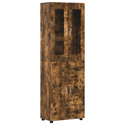 vidaXL TV Cabinet Set FLORIN 3 pcs Smoked Oak Engineered Wood