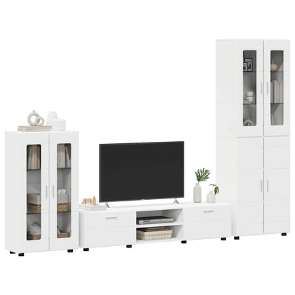 vidaXL TV Cabinet Set FLORIN 3 pcs White Engineered Wood